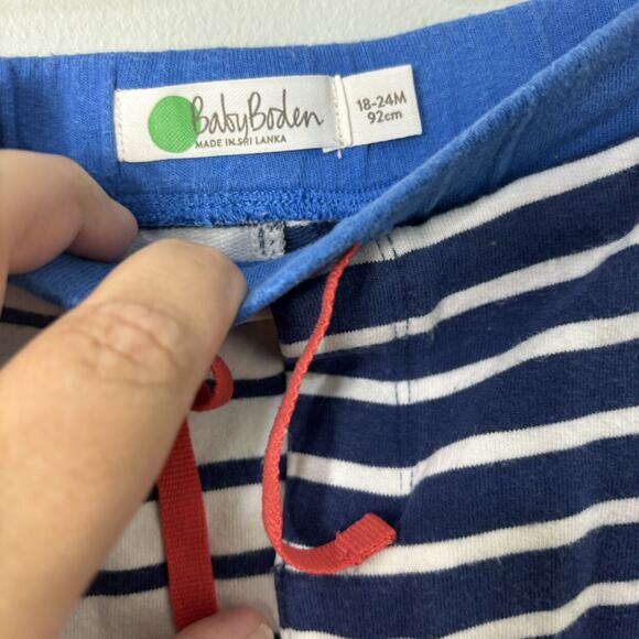 Mini Boden Striped Shorts - Picture 3 of 4